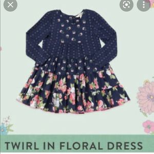 NWT Matilda Jane girls dress, sz 8 Twirl in Floral Dress
